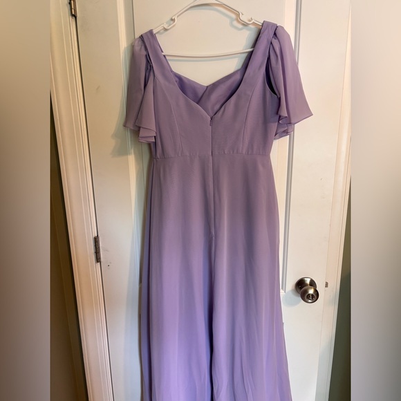 Revelry Bridesmaid Amethyst Formal Prom Dress - Picture 7 of 13